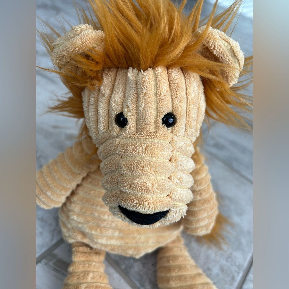 Jellycat London Cordy Roy Lion Golden Ribbed 15" Stuffed Plush Retired - Picture 3 of 6